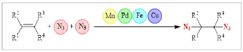 Recent advances on transition-metal-catalyzed 1,2-diazidation of alkenes 