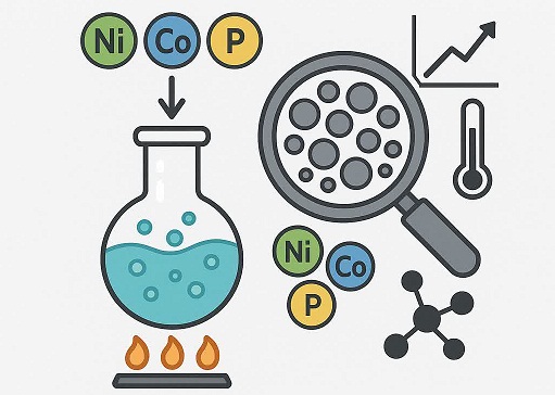 Synthesis and investigation of the properties of the nickel, cobalt and phosphorus catalysts 